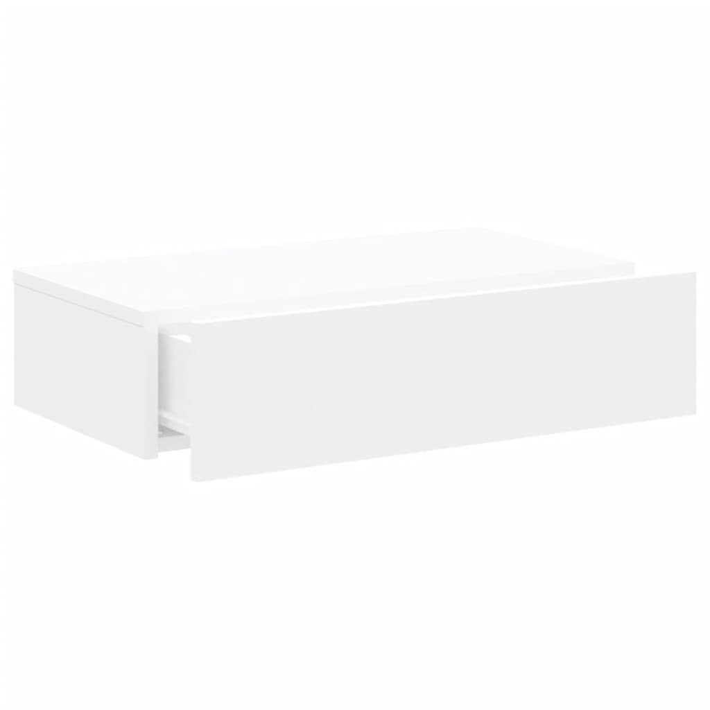 Meuble TV avec lumières LED blanc 60x35x15,5 cm