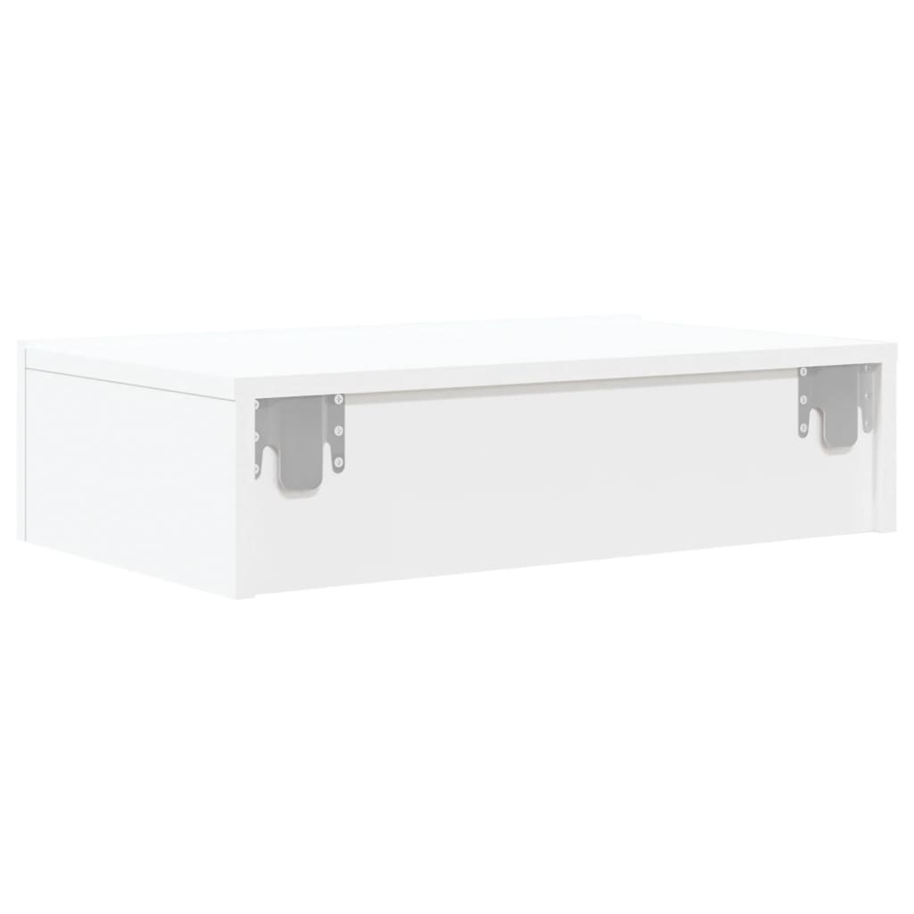 Meuble TV avec lumières LED blanc 60x35x15,5 cm