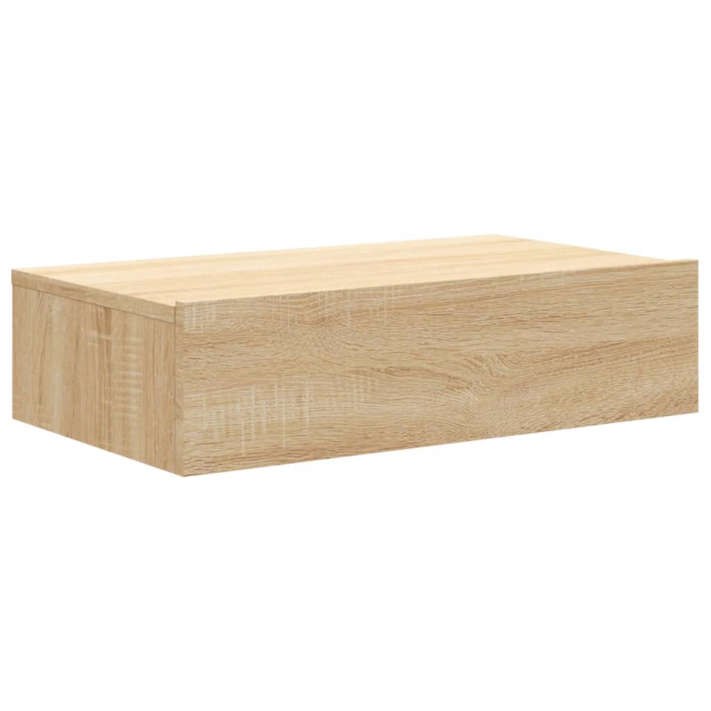Meuble TV avec lumières LED Chêne Sonoma 60x35x15,5 cm