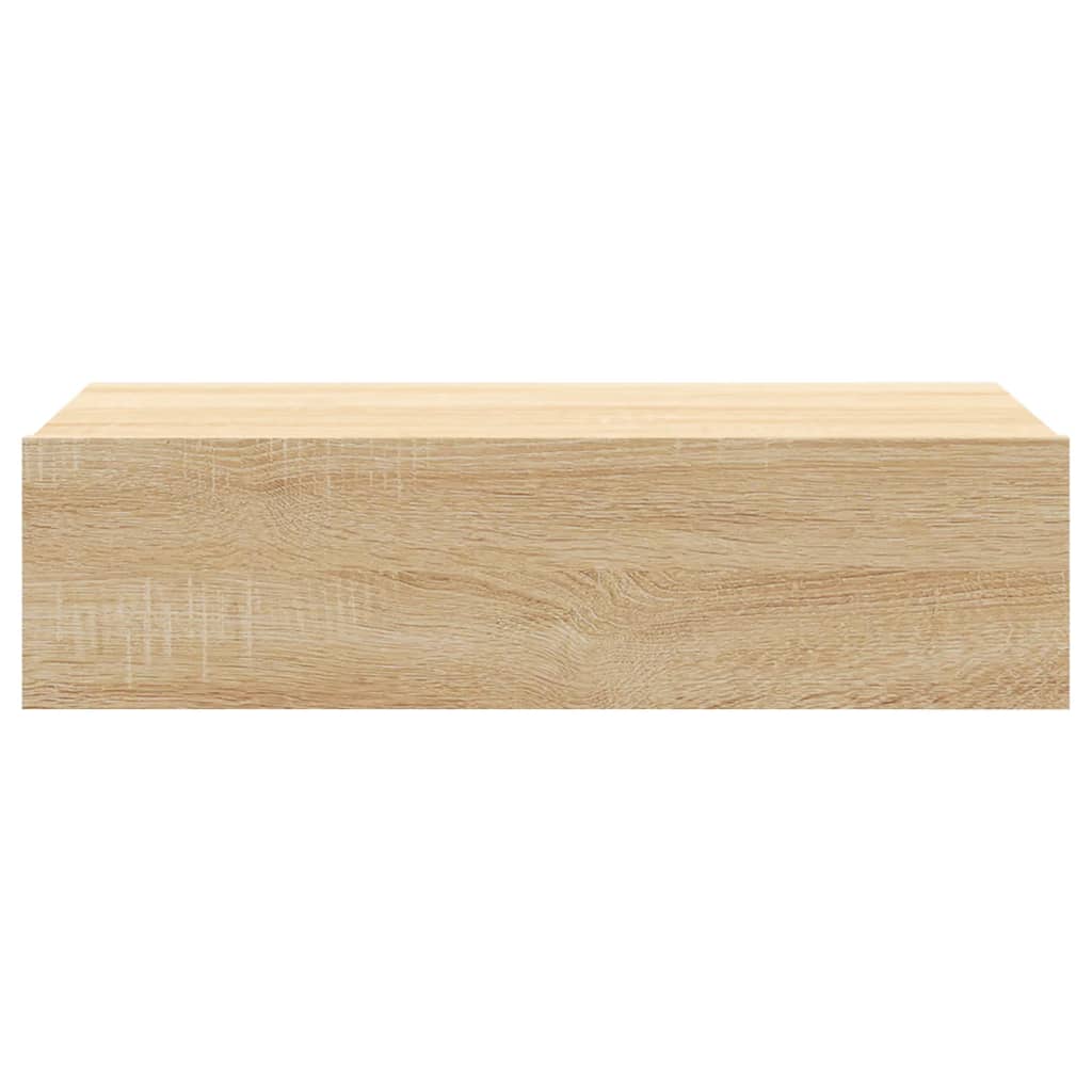 Meuble TV avec lumières LED Chêne Sonoma 60x35x15,5 cm