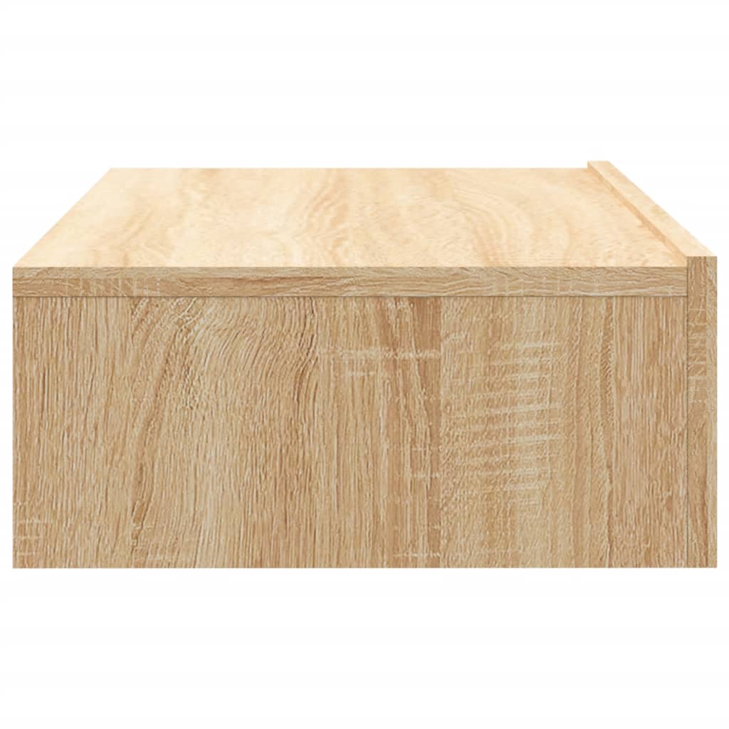 Meuble TV avec lumières LED Chêne Sonoma 60x35x15,5 cm