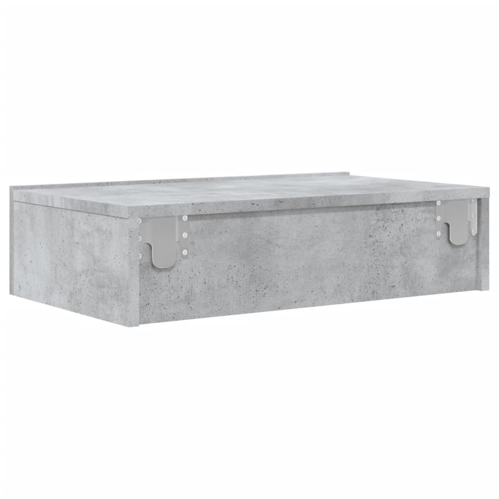 TV cabinet with LED lights concrete grey 60x35x15.5 cm