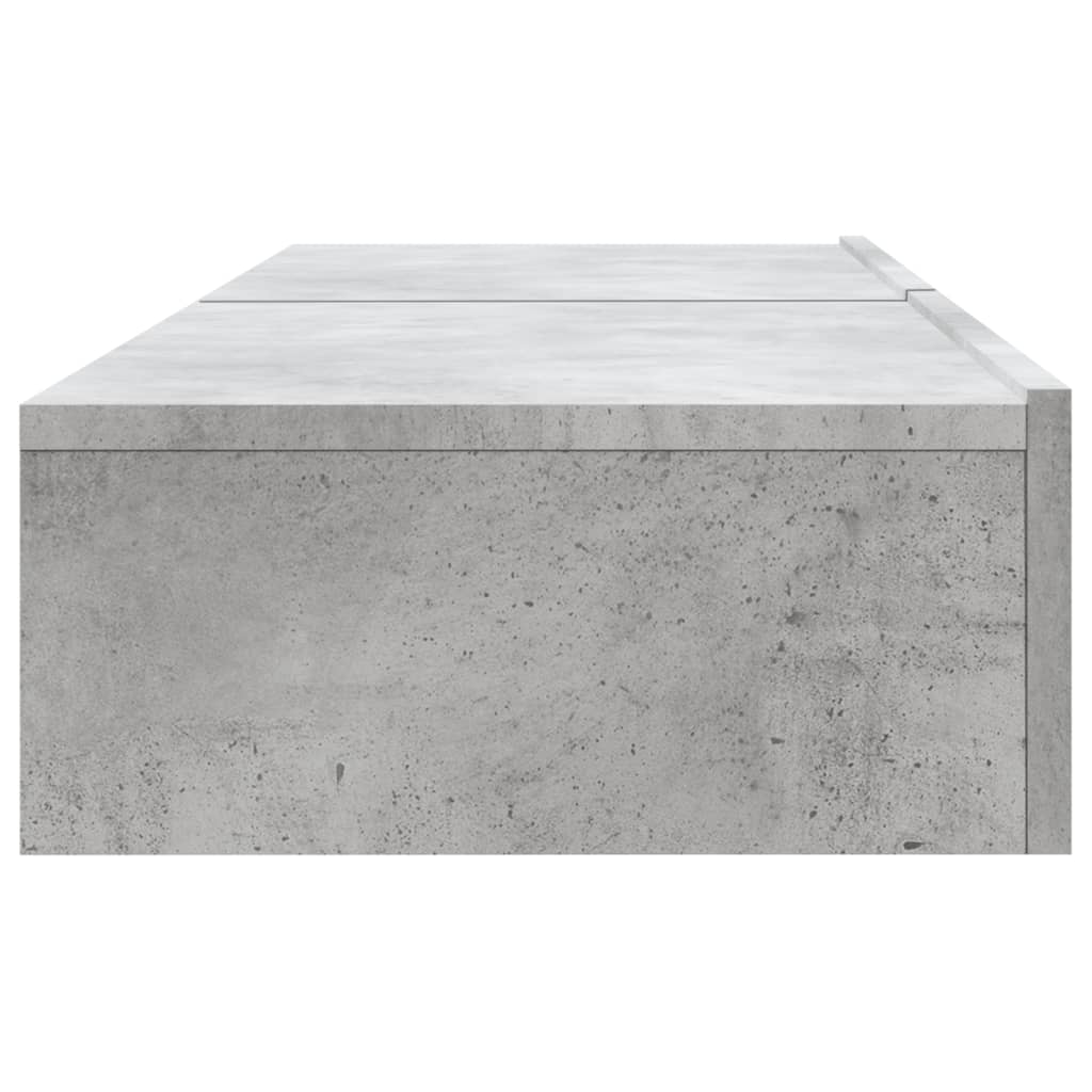 Meubles TV avec lumières LED 2 pcs. Gris béton 60x35x15,5 cm