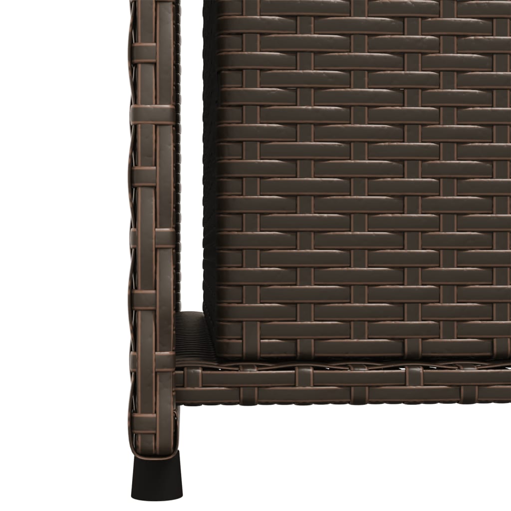 Gartenschrank Braun 50x55x115 cm Poly Rattan