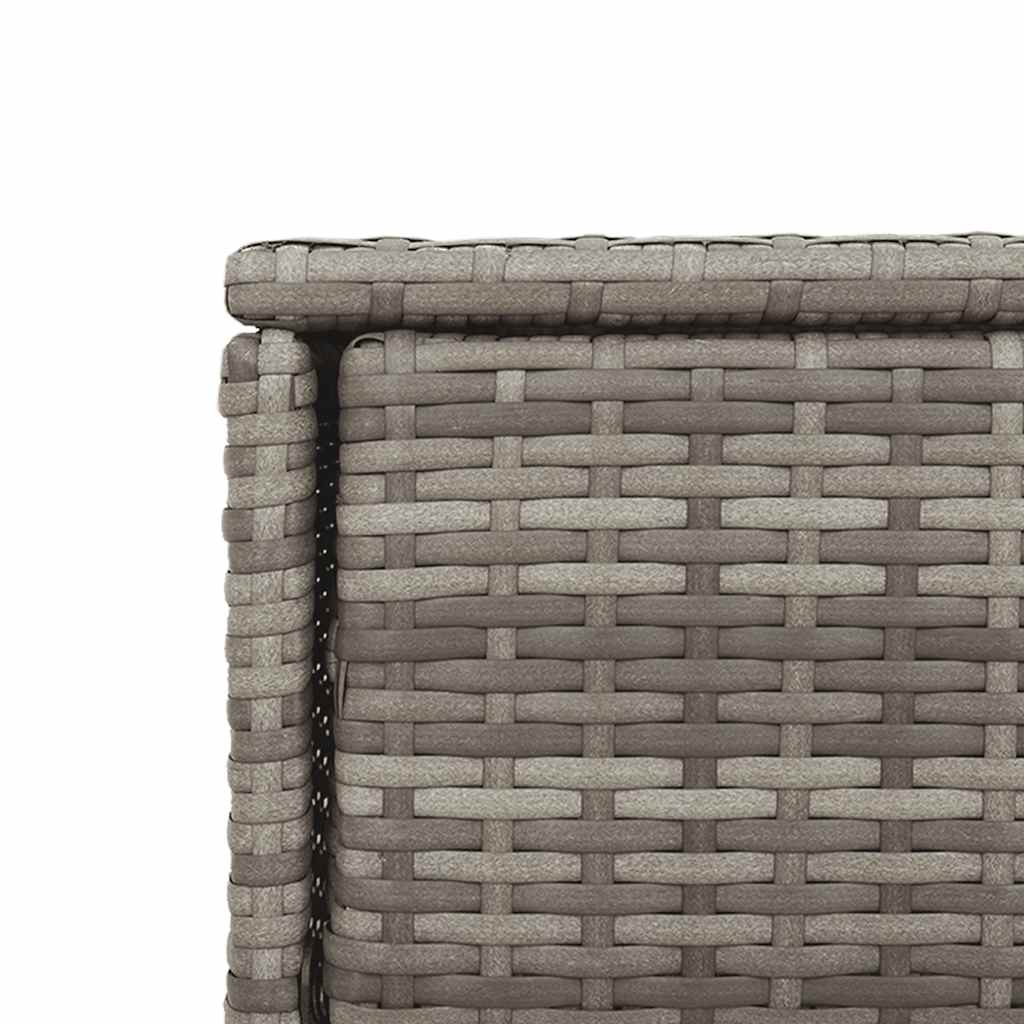 Gartenschrank Grau 105x55x113 cm Poly Rattan