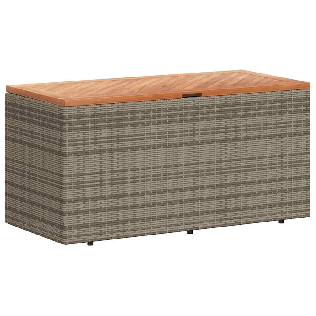 Gartentruhe Poly Rattan Akazienholz