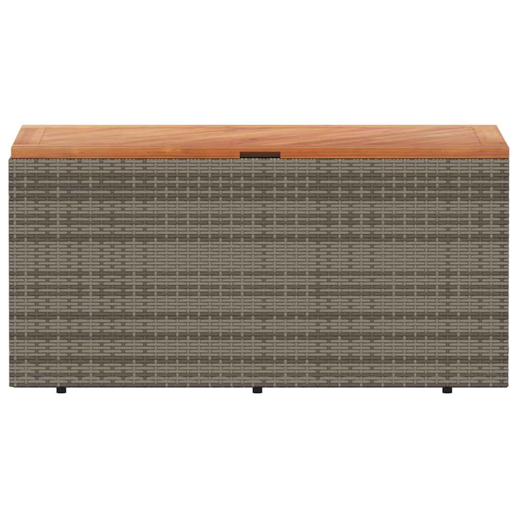 Gartentruhe Poly Rattan Akazienholz