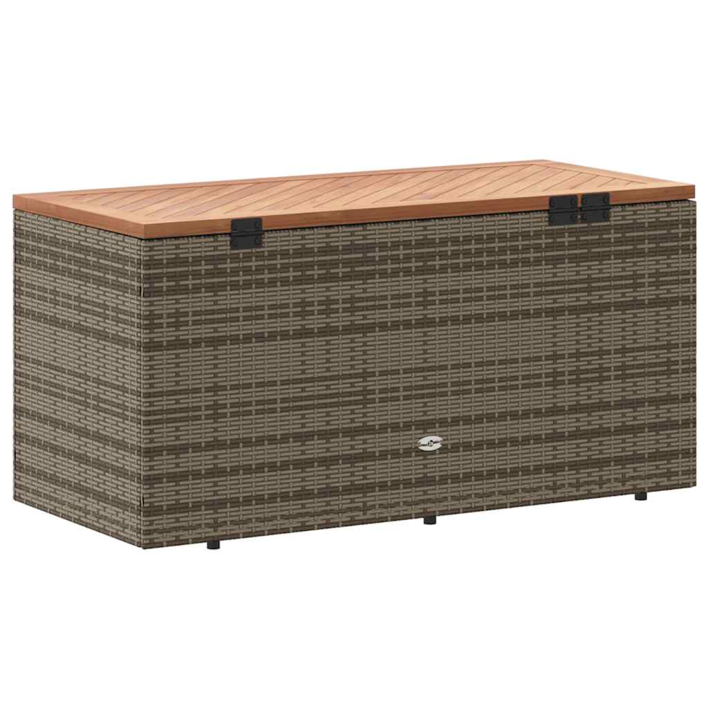 Gartentruhe Poly Rattan Akazienholz
