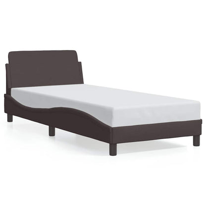 Bettgestell "Dover" Dunkelbraun 90x190 cm Stoff