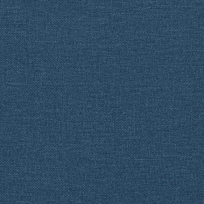 Bettgestell mit Kopfteil "Dover" Blau 90x190 cm Stoff