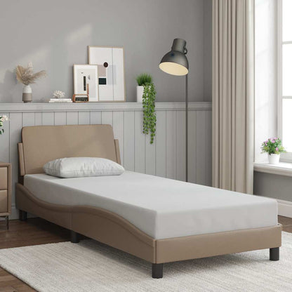 Bettgestell "Dover" Cappuccino 90x190 cm Kunstleder