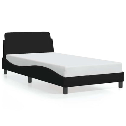 Bettgestell "Dover" Schwarz 100x200 cm Stoff