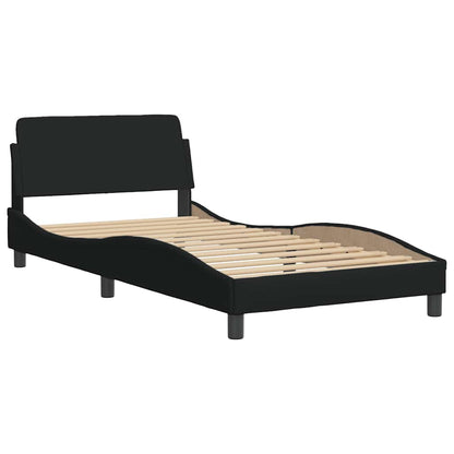 Bettgestell "Dover" Schwarz 100x200 cm Stoff