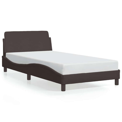 Bettgestell "Dover" Dunkelbraun 100x200 cm Stoff