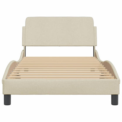 Bettgestell "Dover" Creme 100x200 cm Stoff