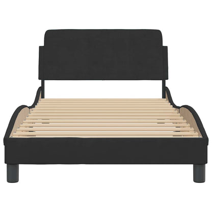 Bettgestell "Dover" Schwarz 100x200 cm Samt