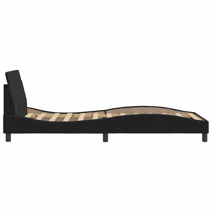 Bettgestell "Dover" Schwarz 100x200 cm Samt