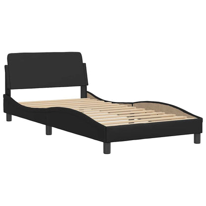 Bettgestell "Dover" Schwarz 100x200 cm Kunstleder