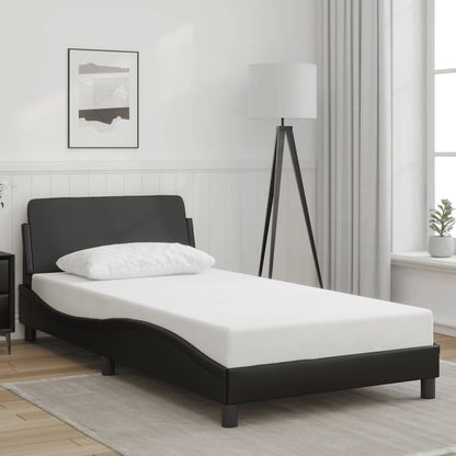 Bettgestell "Dover" Schwarz 100x200 cm Kunstleder