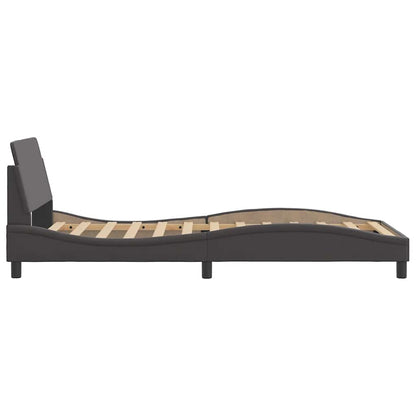 Bettgestell "Dover" Grau 100x200 cm Kunstleder