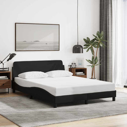 Bettgestell "Dover" Schwarz 120x200 cm Stoff