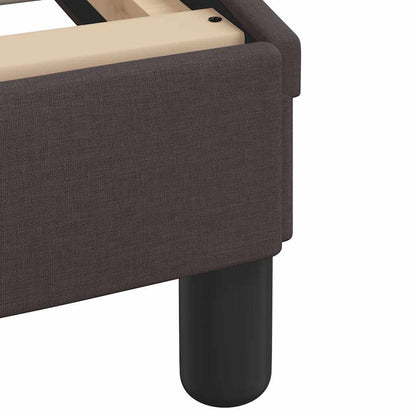 Bettgestell "Dover" Dunkelbraun 120x200 cm Stoff