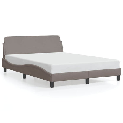 Bettgestell "Dover" Taupe 120x200 cm Stoff
