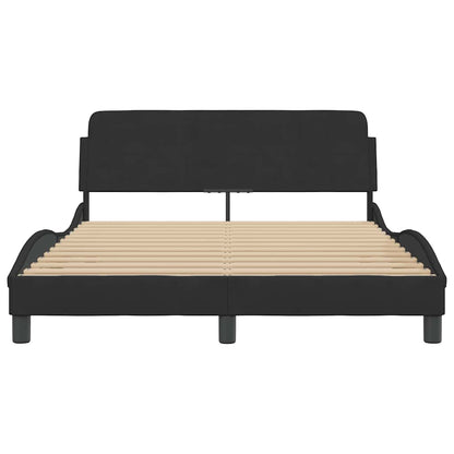 Bettgestell "Dover" Schwarz 120x200 cm Samt
