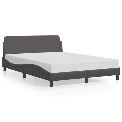 Bettgestell "Dover" Grau 120x200 cm Kunstleder