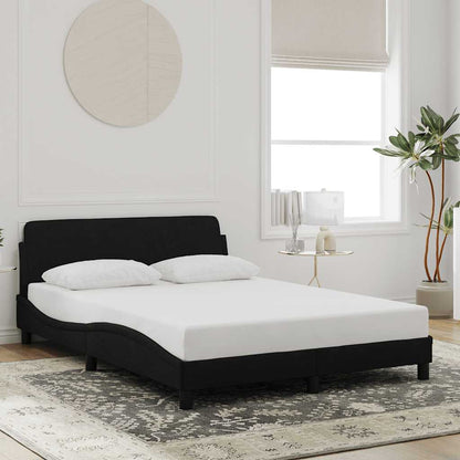 Bettgestell "Dover" Schwarz 140x190 cm Samt