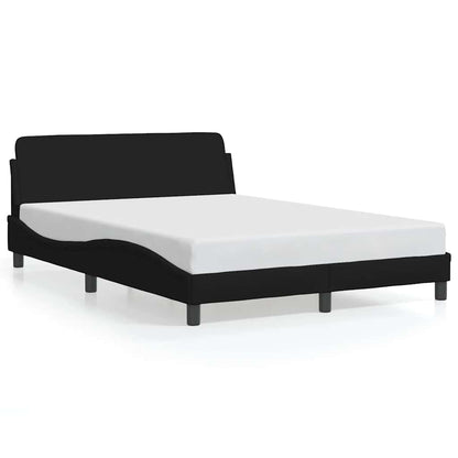 Bettgestell "Dover" Schwarz 140x200 cm Stoff