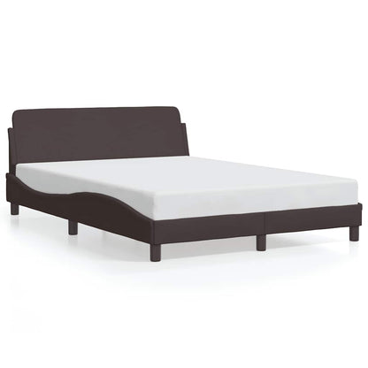 Bettgestell "Dover" Dunkelbraun 140x200 cm Stoff