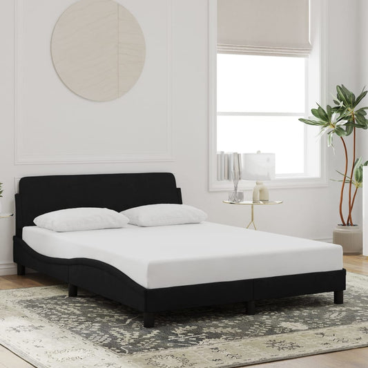 Bettgestell "Dover" Schwarz 140x200 cm Samt