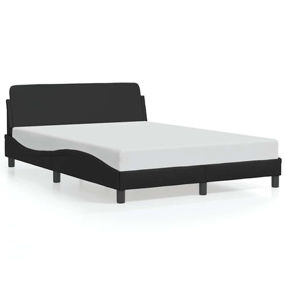 Bettgestell "Dover" Schwarz 140x200 cm Kunstleder