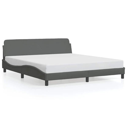 Bettgestell "Dover" Dunkelgrau 160x200 cm Stoff