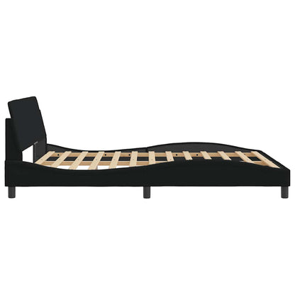 Bettgestell "Dover" Schwarz 160x200 cm Stoff