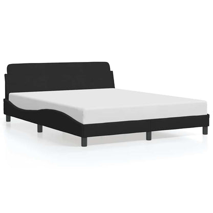 Bettgestell "Dover" Schwarz 160x200 cm Samt