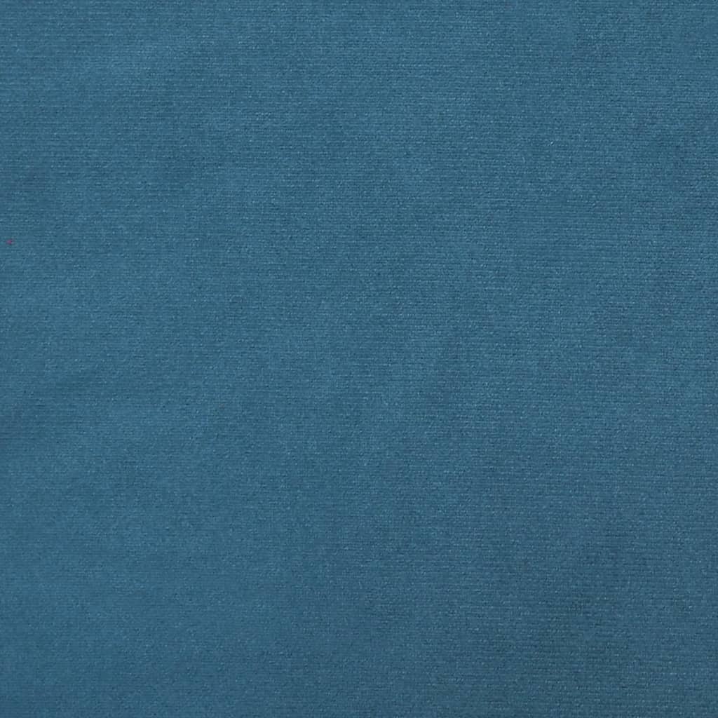 Bettgestell mit Kopfteil "Dover" Blau 160x200 cm Samt