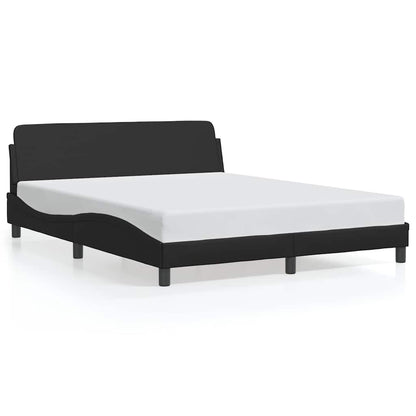 Bettgestell "Dover" Schwarz 160x200 cm Kunstleder