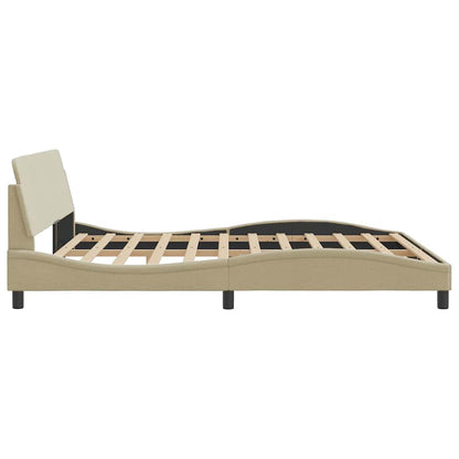 Bettgestell "Dover" Creme 180x200 cm Stoff
