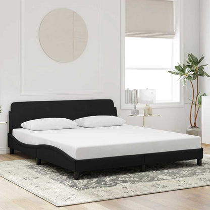 Bettgestell "Dover" Schwarz 180x200 cm Samt