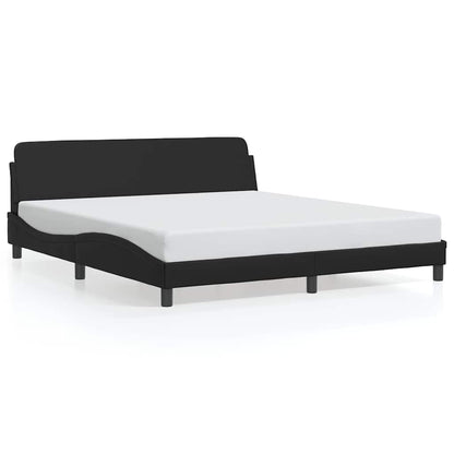 Bettgestell "Dover" Schwarz 180x200 cm Kunstleder