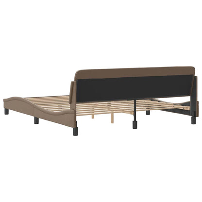 Bettgestell "Dover" Cappuccino 180x200 cm Kunstleder