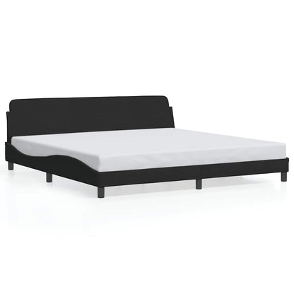 Bettgestell "Dover" Schwarz 200x200 cm Samt