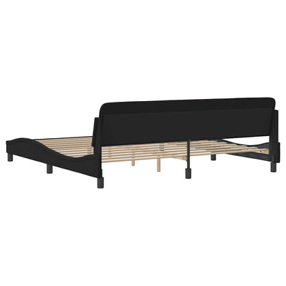 Bettgestell "Dover" Schwarz 200x200 cm Samt