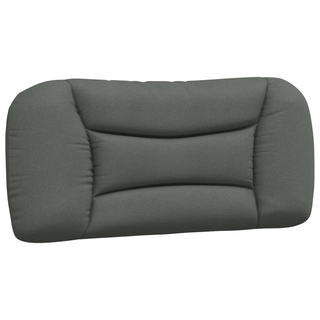 Kopfteil-Kissen "Hvar" Dunkelgrau 80 cm Stoff