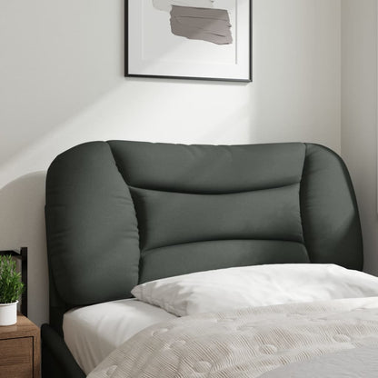 Kopfteil-Kissen "Hvar" Dunkelgrau 80 cm Stoff