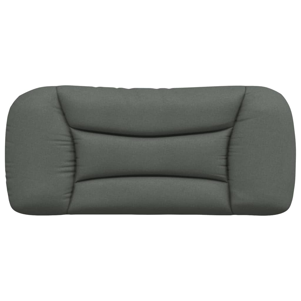 Kopfteil-Kissen "Hvar" Dunkelgrau 80 cm Stoff