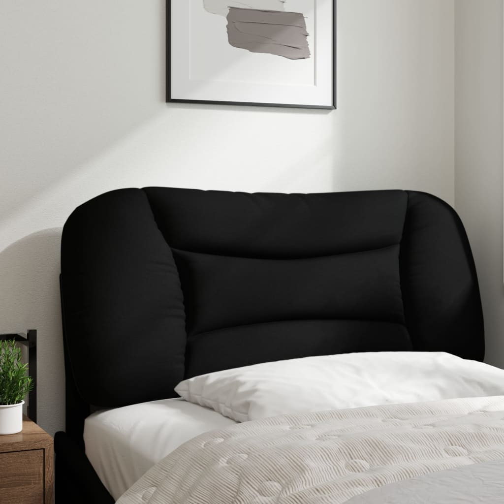 Kopfteil-Kissen "Hvar" Schwarz 80 cm Stoff