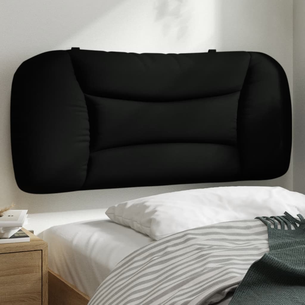 Kopfteil-Kissen "Hvar" Schwarz 80 cm Stoff